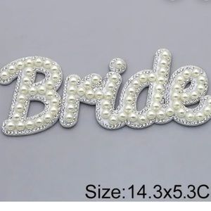 Bride iron on patch